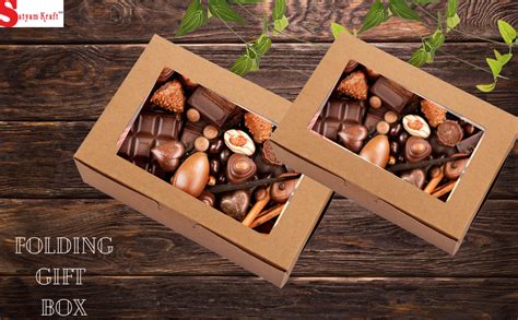 SATYAM KRAFT 10 Pcs Decorative Window Folding Paper Gift Boxes ...
