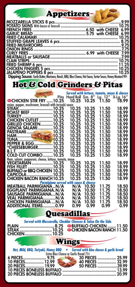 Image result for Village Pizza Menu