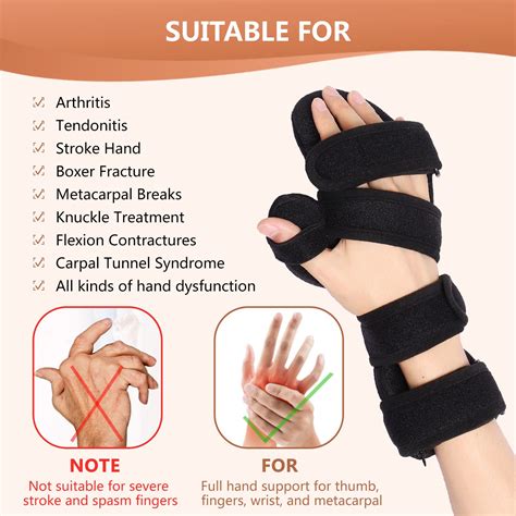 Buy Scurnhau Resting Hand Splint, Hand Brace with Finger Support, Night ...