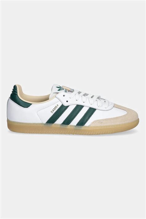 adidas Samba OG Cloud White Collegiate Green Gum JS3831 at PRM US