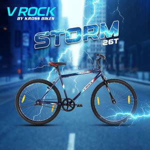 Vrock Storm 26T, Single Speed Mountain Bike, Steel Frame, Rigid Fork ...