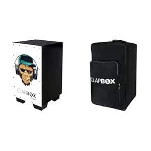 Clapbox Flow Graphic Cajon- Walnut wood (H:50 W:30 L:30) - 3 Internal ...