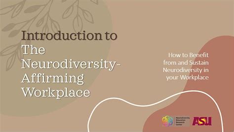 Introduction to the Neurodiversity-Affirming Workplace, University of ...