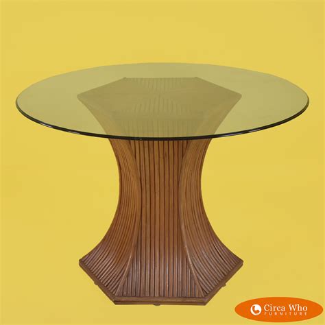 McGuire Wheat Style Hexagon Dining Table | Circa Who