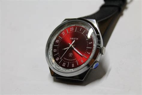 Buy Soviet Raketa Cities 24H - Mineral Glass - Mechanical Watch ...