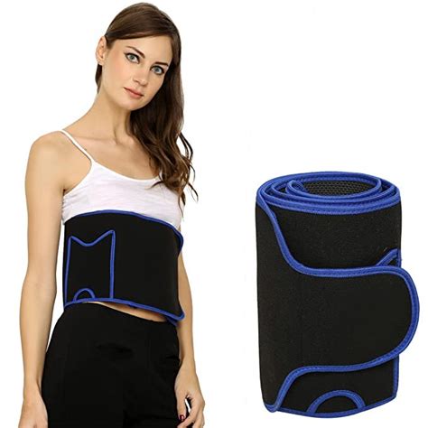 SIUPA Slim Belt (Black & Blue) Weight Loss Hot Slimming Belt for Men ...