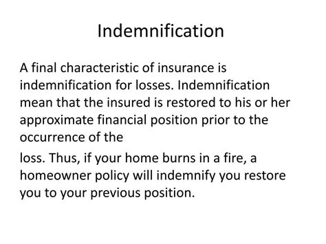 Image result for Explain Indemnification