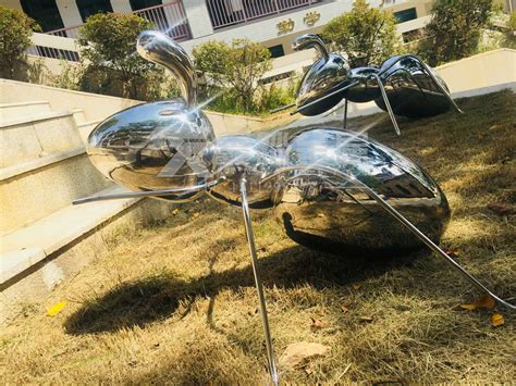 公园景观编织大型蚂蚁不锈钢雕塑_众钰15014653434-站酷ZCOOL