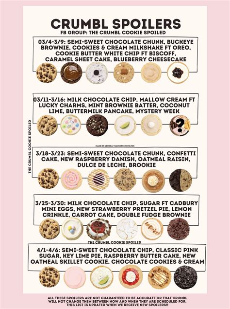 Crumbl Cookies August September 2025