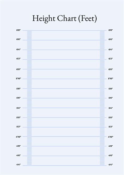 Free Printable Height Conversion Chart