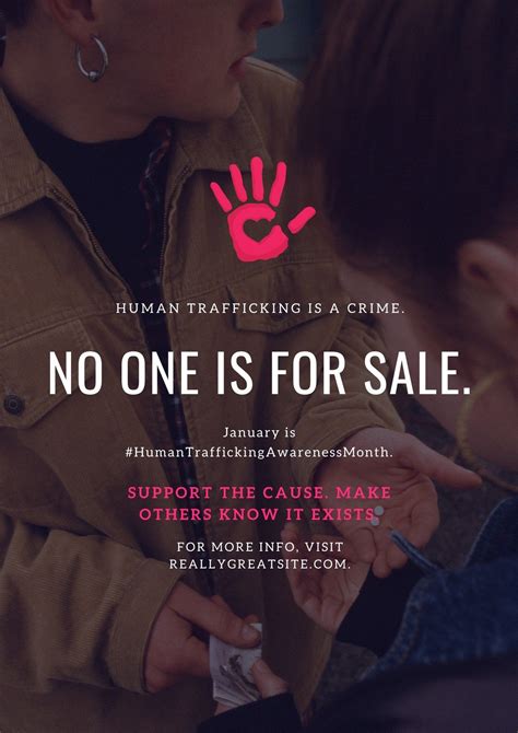 Human Trafficking Poster Ideas