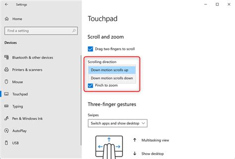 Image result for Scroll Direction On Touchpad