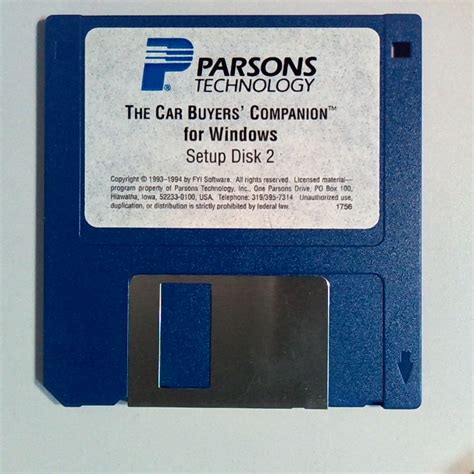 The Car Buyers Companion For Windows - Parsons Technology (1994 ...