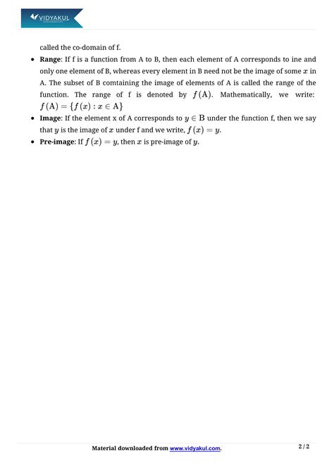 Image result for Formulas for Relations and Functions Class 11