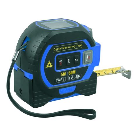 3 in 1 Digital Tape Measure, Blue 3 in 1 Distance Tape Measuring Auto ...
