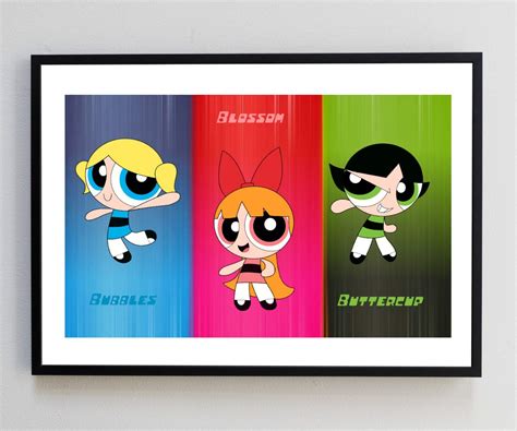 Buy Powerpuff girls , Powerpuff girls wall decor, Powerpuff girls ...