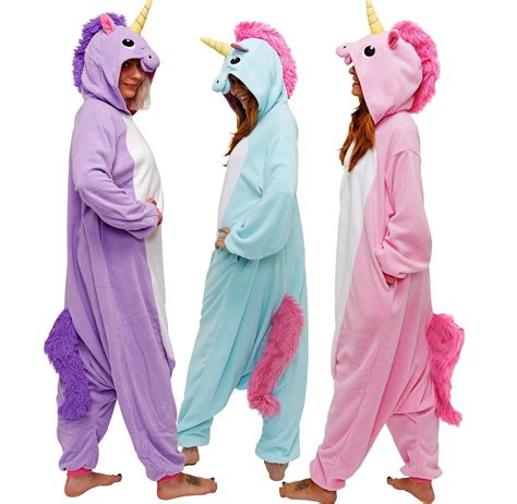 HappyBuy Kigurumi Animal Onesie Rainbow Pony Adult Onesie Pajamas ...