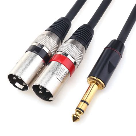 Disino 1 4 Trs To Dual Xlr Male Y Splitter | Desertcart INDIA