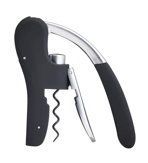 Barcraft Deluxe Wine Bottle Opener with Lever Action, Built-in Foil ...