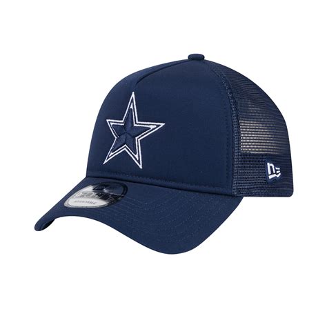 Men's Dallas Cowboys New Era Navy Main A-Frame Trucker 9FORTY ...