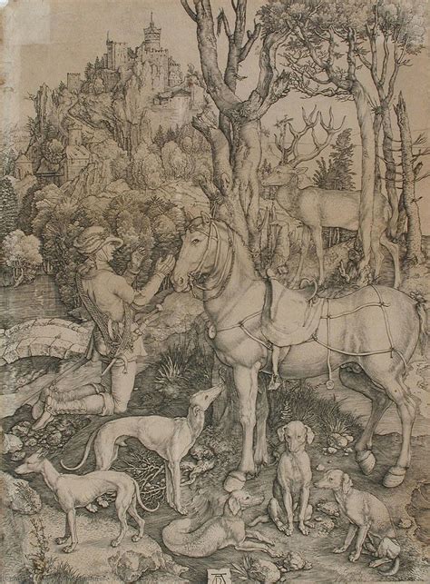 Art Reproductions Saint Eustace, 1501 by Albrecht Durer (1471-1528 ...