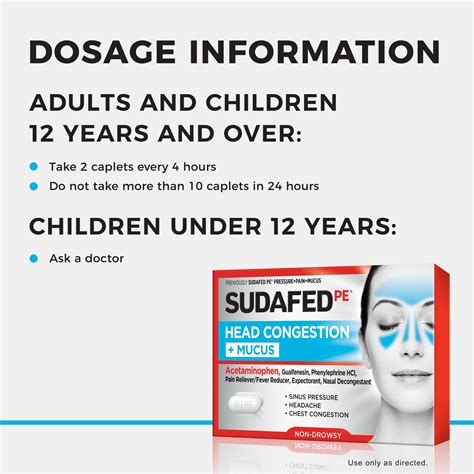 Buy Sudafed PE Head Congestion + Mucus Non-Drowsy Relief Tablets, 24 ct ...