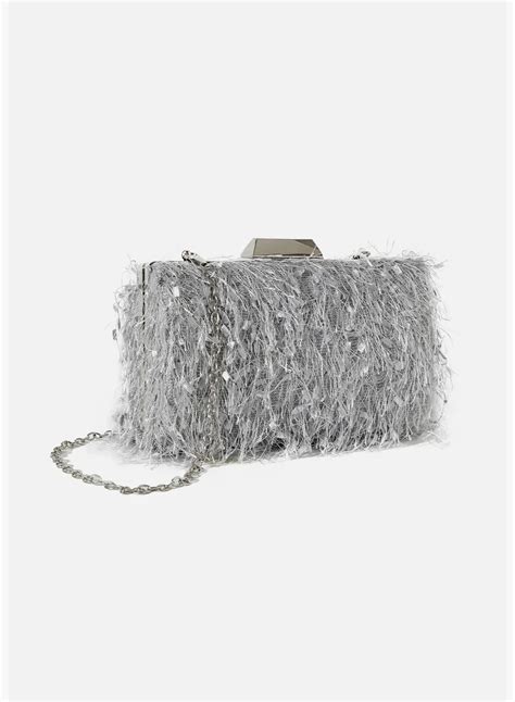 Haute Sauce Textured Party Regular Clutch Bag with Push Lock For Women ...