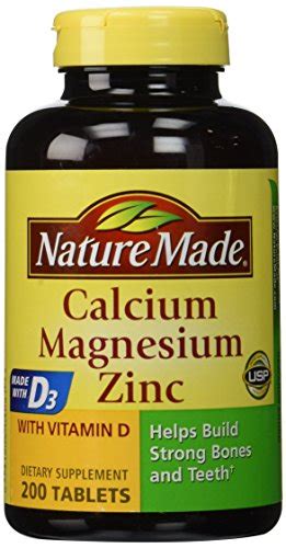 Nature Made Calcium Magnesium Zinc Tablets with India | Ubuy