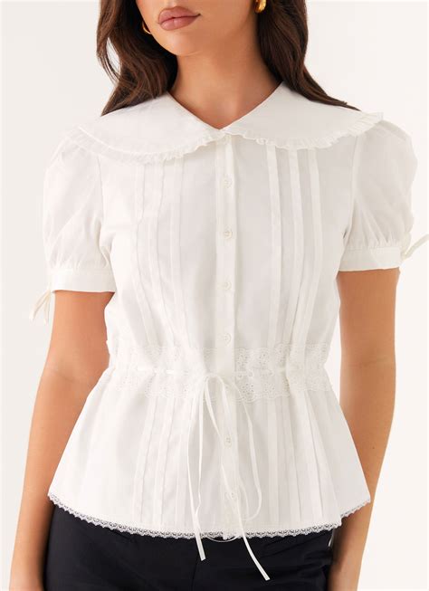 Valerie Blouse - White – Peppermayo UK