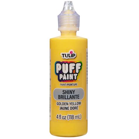 Tulip Puff Paint Shiny Golden Yellow 4 fl. oz. – Tulip Color Crafts