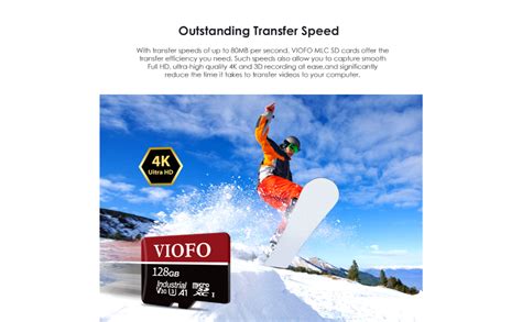 VIOFO Professional High Speed MicroSD Memory Card Industrial Grade MLC ...