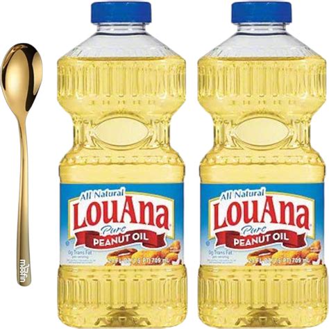 Amazon.com : LouAna 100% Pure Peanut Oil, 128 Ounce (2 Pack) : Grocery ...