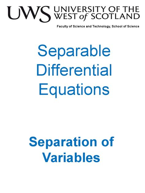Separation of Variables Examples 的图像结果