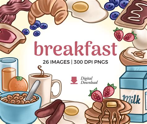 Continental Breakfast Clip Art