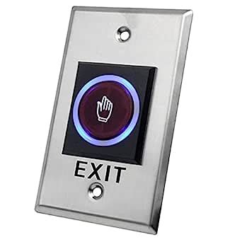 Rubik No Touch Door Release Exit Button Sensor with LED, Vertical ...
