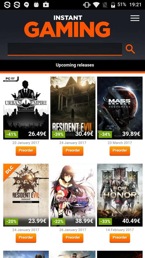 Instant Gaming Site 的图像结果