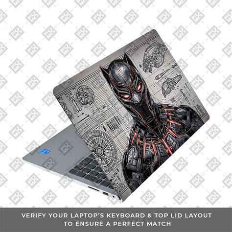Black Panther Vibranium Tech Dell Inspiron 3520 3D Laptop Skin
