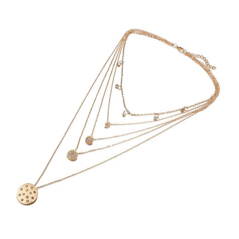 Scintillare by Sukkhi Dazzling Gold Plated Multi Layered Necklace for ...