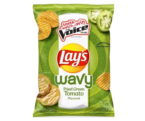 Lay's Lay's Wavy Potato Chips Fried Green Tomato Flavored 2.625 Oz ...