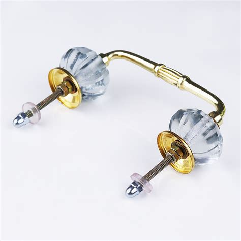 Clear Melon Glass Bridge Handle