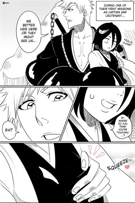 kuchiki rukia and kurosaki ichigo (bleach) drawn by dangerousbride ...