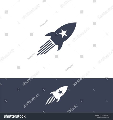 Rocket Star Logo Design Stock Vector (Royalty Free) 2236587977 ...