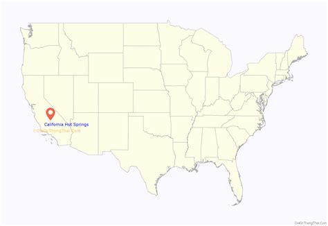 Map of California Hot Springs CDP - Thong Thai Real - map of california hot springs