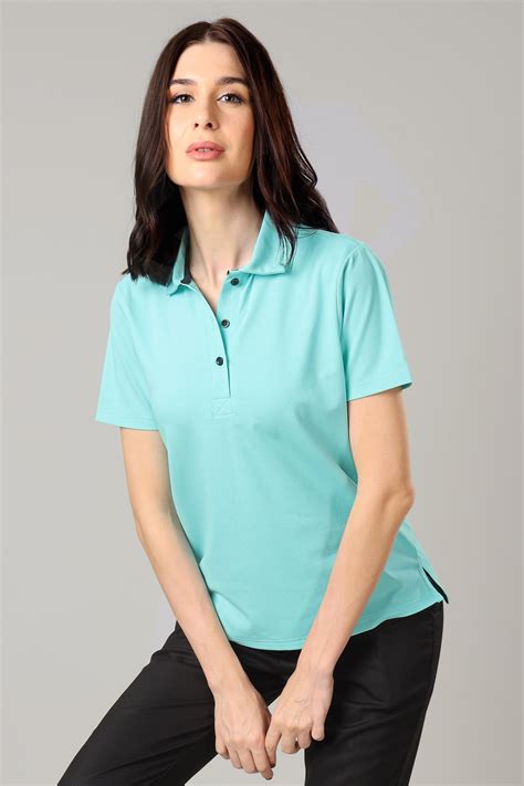 Exclusive Arctic Blue Polo T-Shirt For Women – neofaa.com