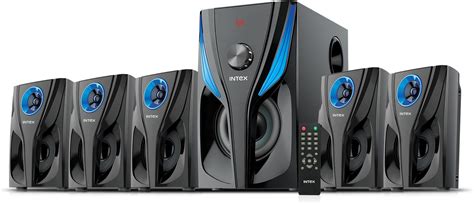 Intex 5.1 Channel RAOR-800 Bluetooth Multimedia Speakers – 80W Home ...