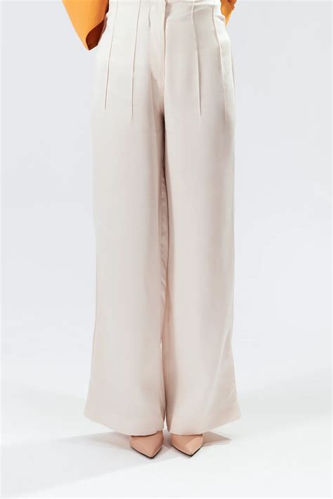 Women's Wide-Leg White Trouser