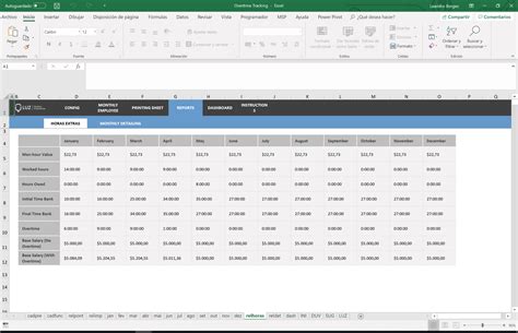 Image result for Overtime Tracking Spreadsheet