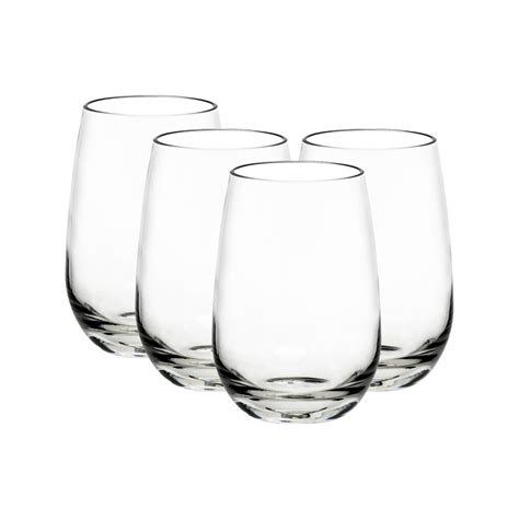 Unbreakable Stemless Wine Glasses 350ml - Set of 4 - Bunnings Australia