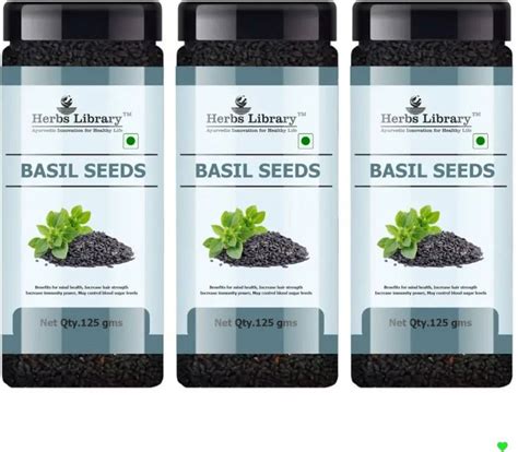 Herbs Library Sabja Seeds | Refreshing Ingredient For Healthy Cool ...