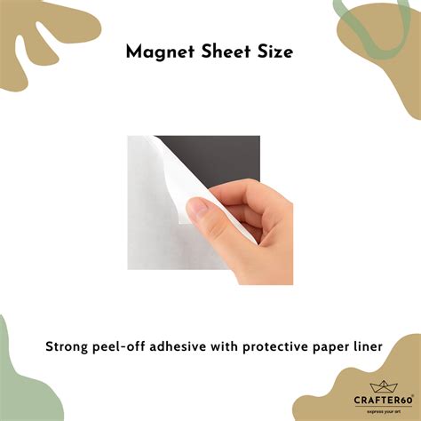 Self-Adhesive Flexible Magnet Sheet – Buy Magnetic Sheet for Crafts ...